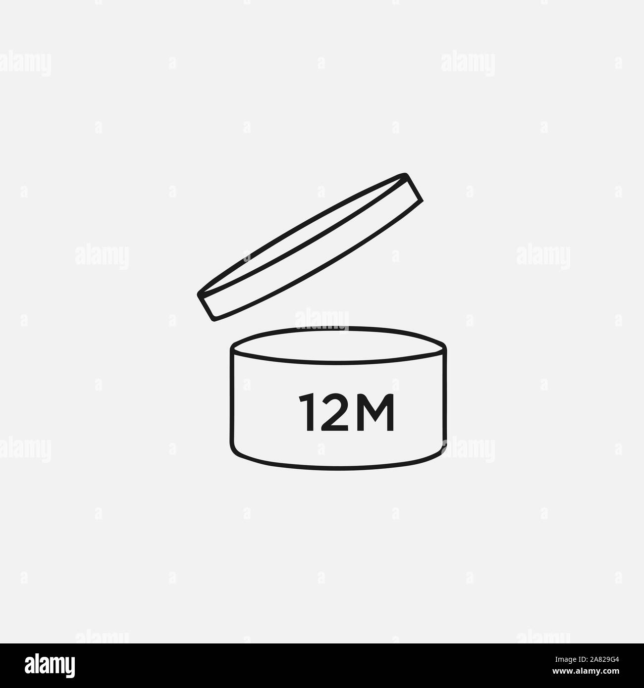 Illustrazione Vettoriale, design piatto. Dopo il periodo di simbolo di apertura Illustrazione Vettoriale