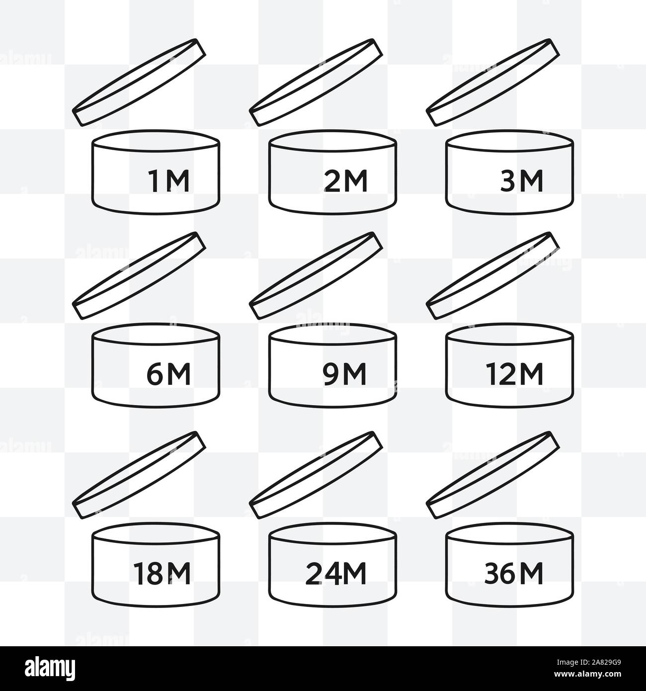 Illustrazione Vettoriale, design piatto. Dopo il periodo di simbolo di apertura Illustrazione Vettoriale