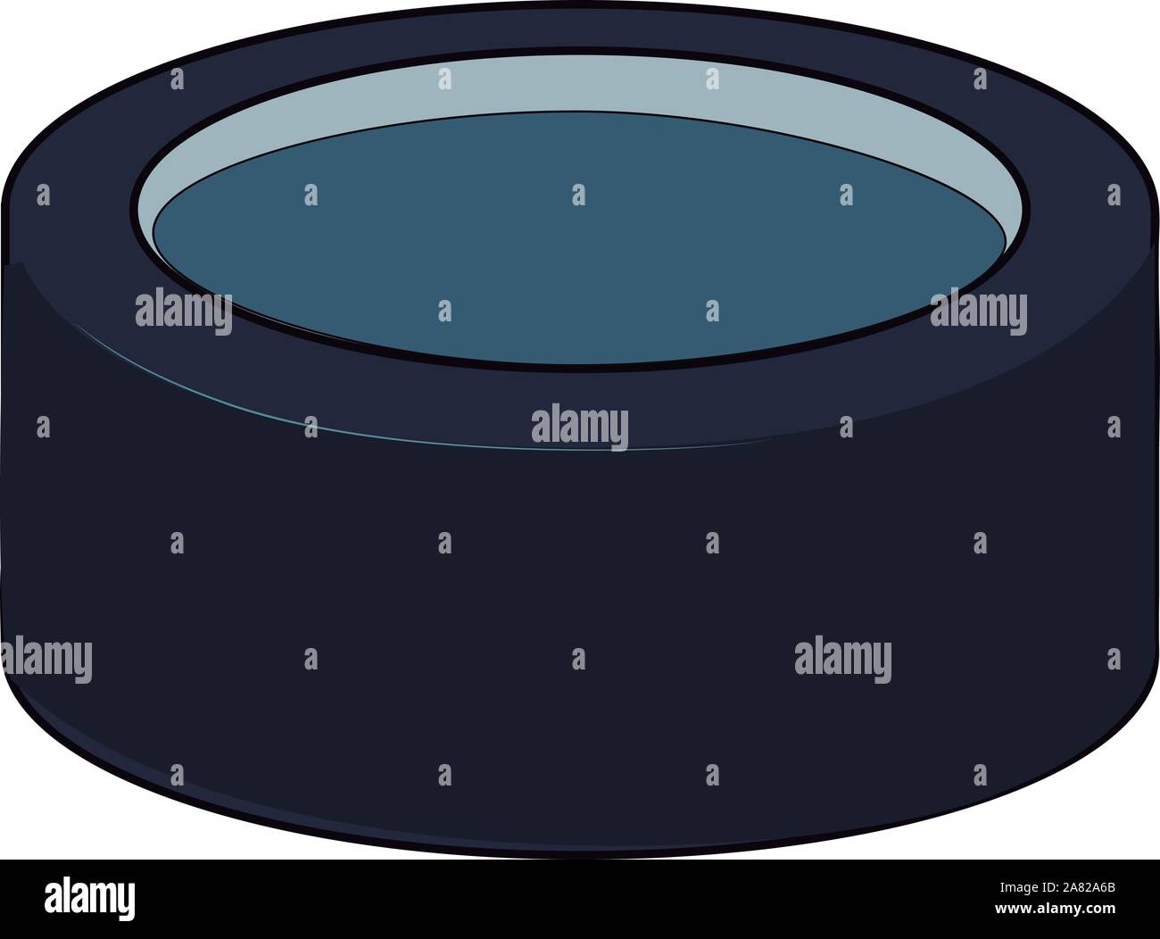 Un buon disco da hockey, illustrazione vettore su sfondo bianco. Illustrazione Vettoriale