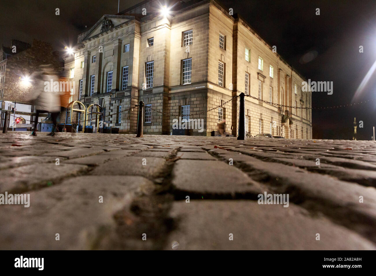 Edinburgh Alta Corte Fotografato di notte Foto Stock