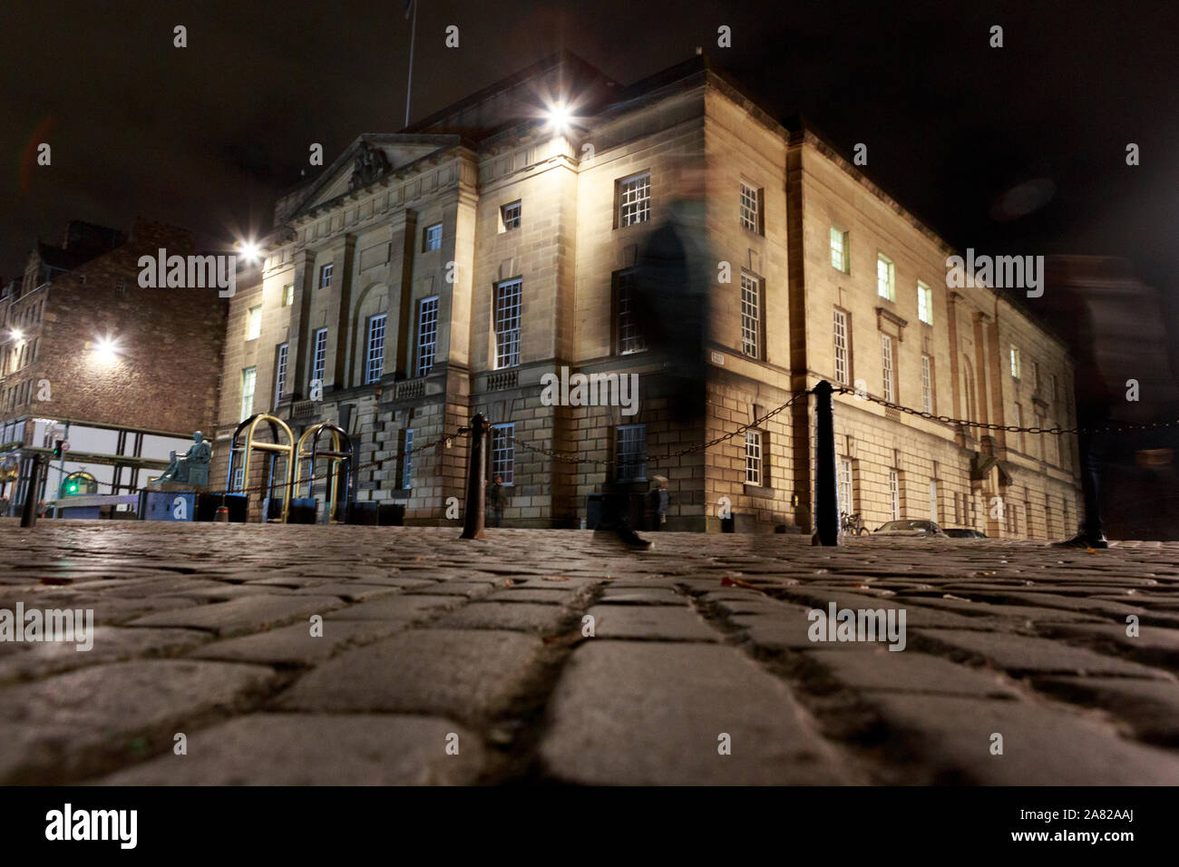 Edinburgh Alta Corte Fotografato di notte Foto Stock