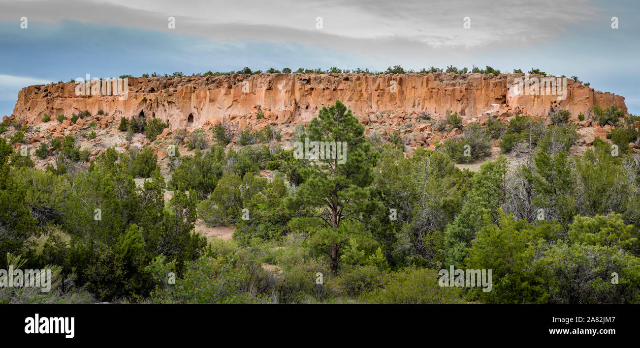 Sezione TSANKAWI Bandelier National Monument Los Alamos nel Nuovo Messico Foto Stock