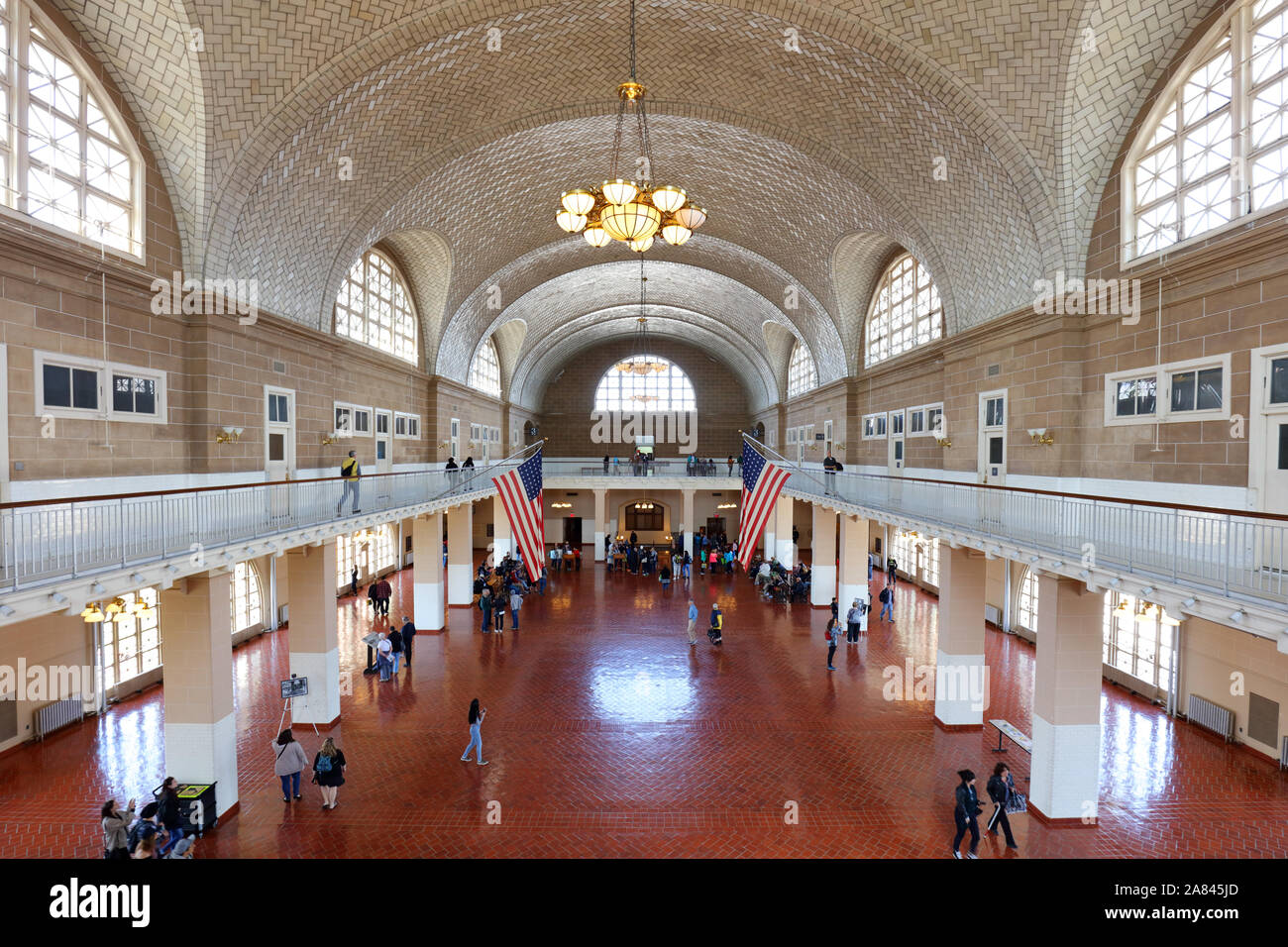 NEW YORK CITY, NY, Stati Uniti d'America - 14 APR: Ellis Island era il gateway per milioni di immigrati negli Stati Uniti dal 1892 al 1954 aprile 14, 2016 in Nuova Foto Stock