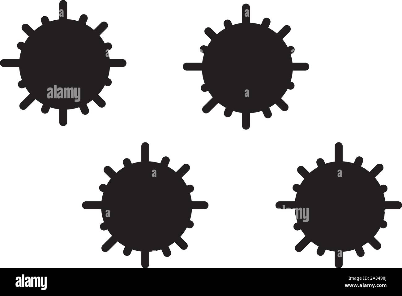 icona del robot nanosensori su sfondo bianco. simbolo del robot nanosensori. design piatto. Illustrazione Vettoriale