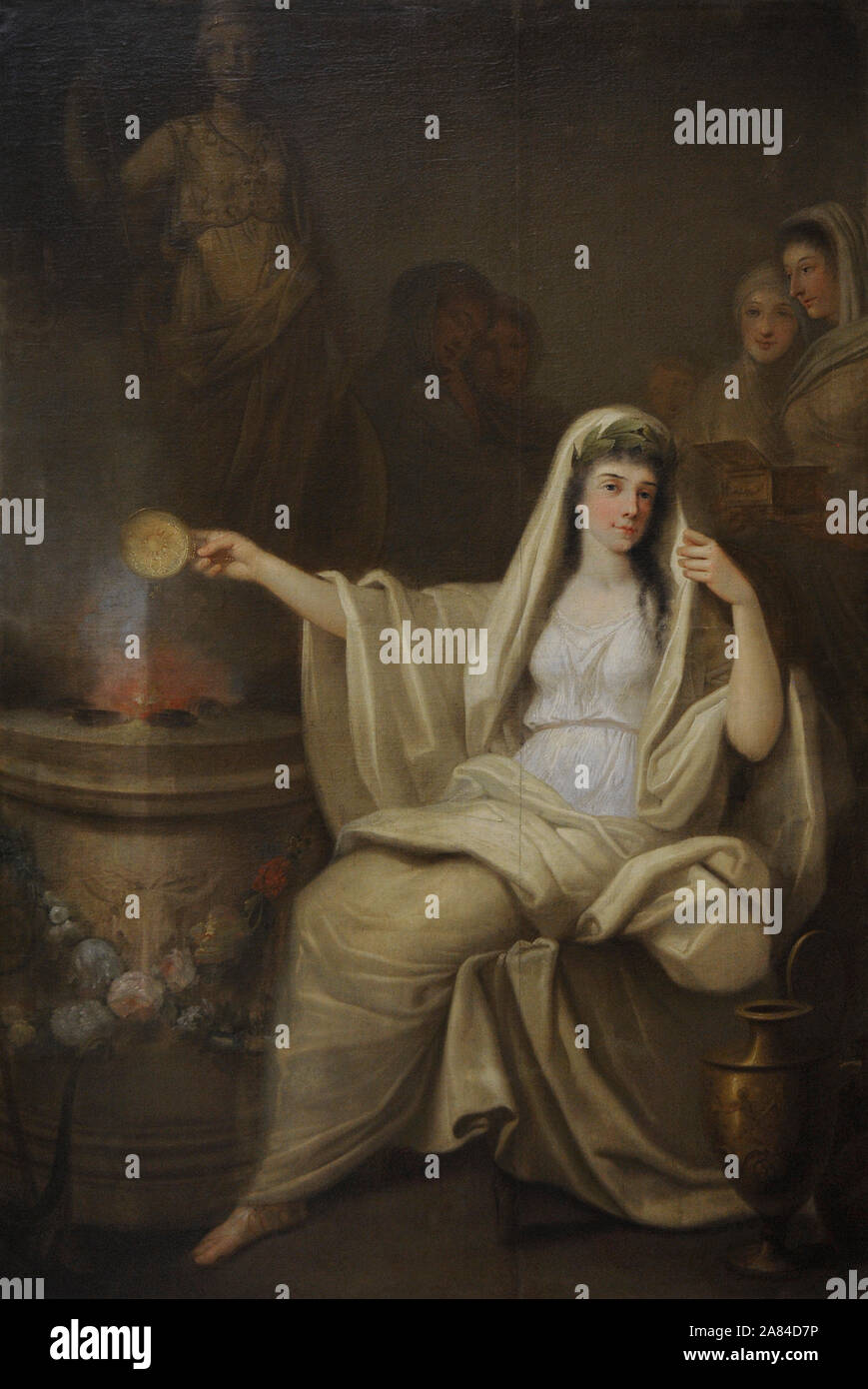 Helena Potocka (1763-1815). Nobildonna polacca. Ritratto di Franciszek Smuglewicz (1745-1807), 1788-1792. Olio su tela. Xix secolo il polacco galleria d'Arte (Museo Sukiennice). Museo Nazionale di Cracovia. La Polonia. Foto Stock