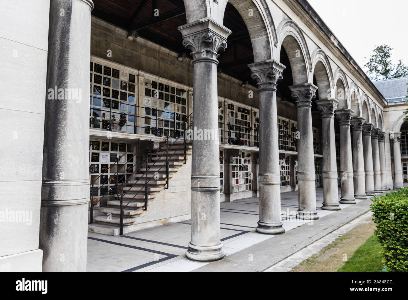 Il columbarium del Cimitero di Père Lachaise, Parigi Foto Stock