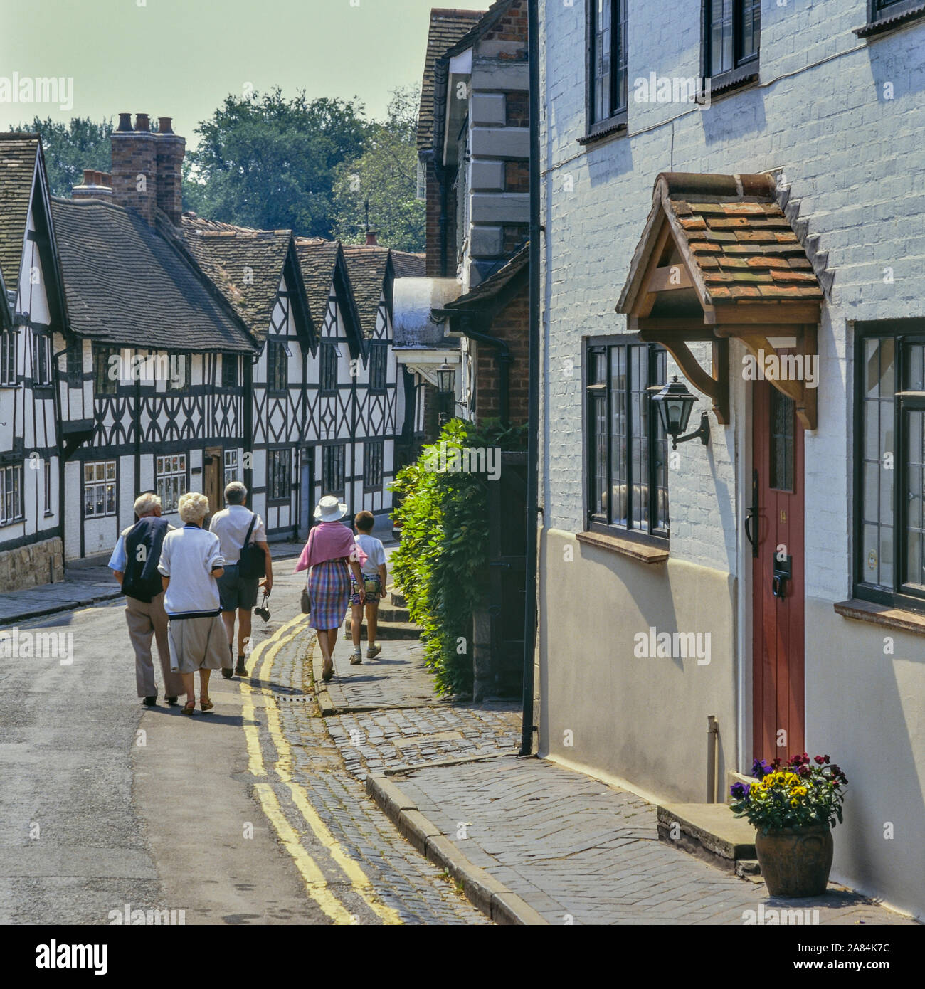 Mill Street, Warwick, Warwickshire, Inghilterra, Regno Unito Foto Stock