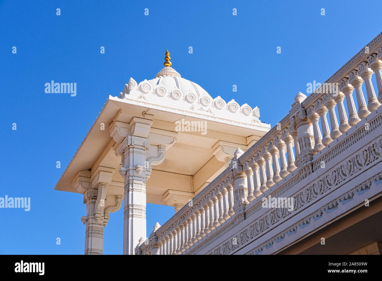 Padiglione sul tempio indù Foto Stock