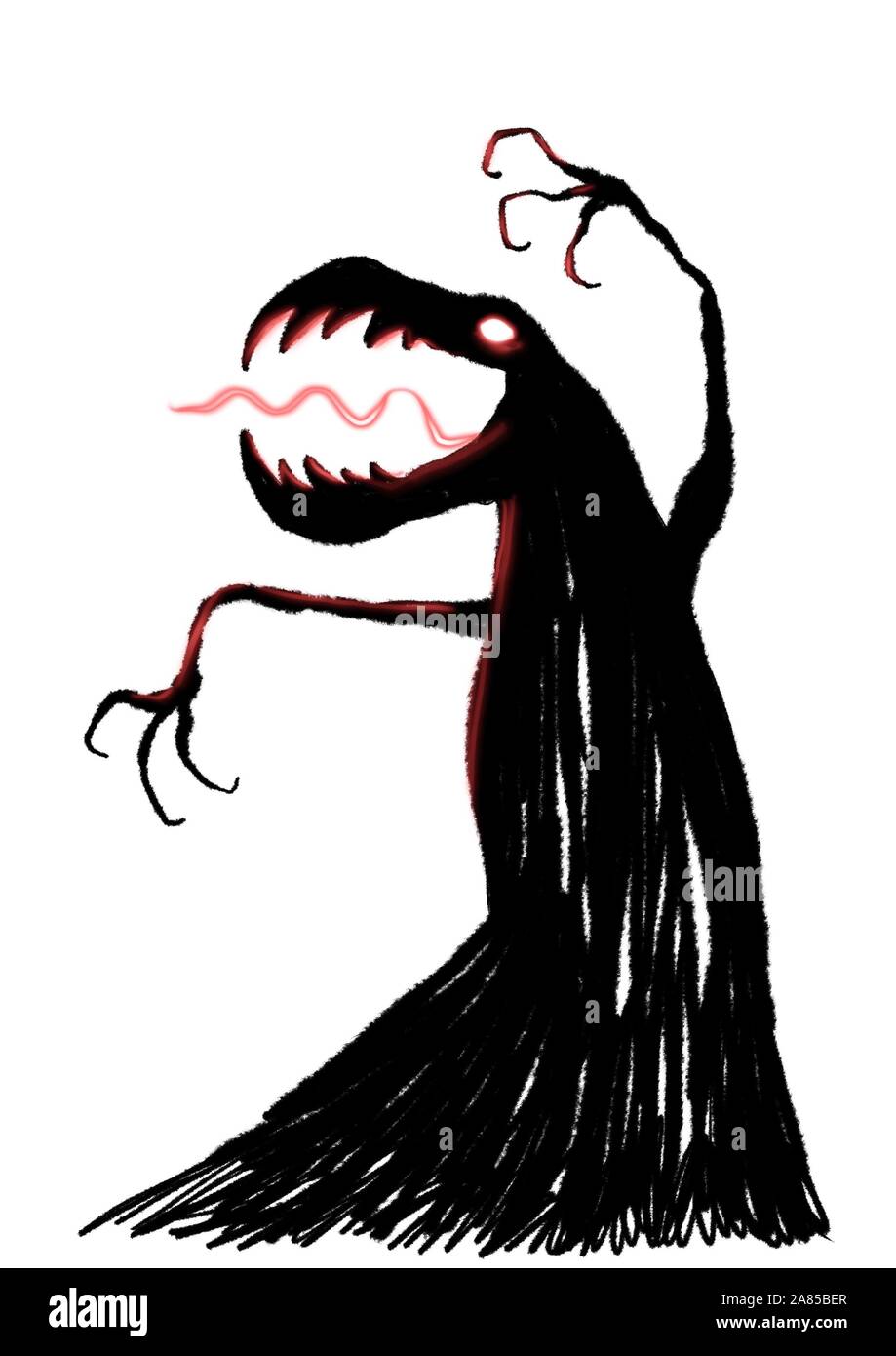 Spirito scuro elegante illustrazione Foto Stock
