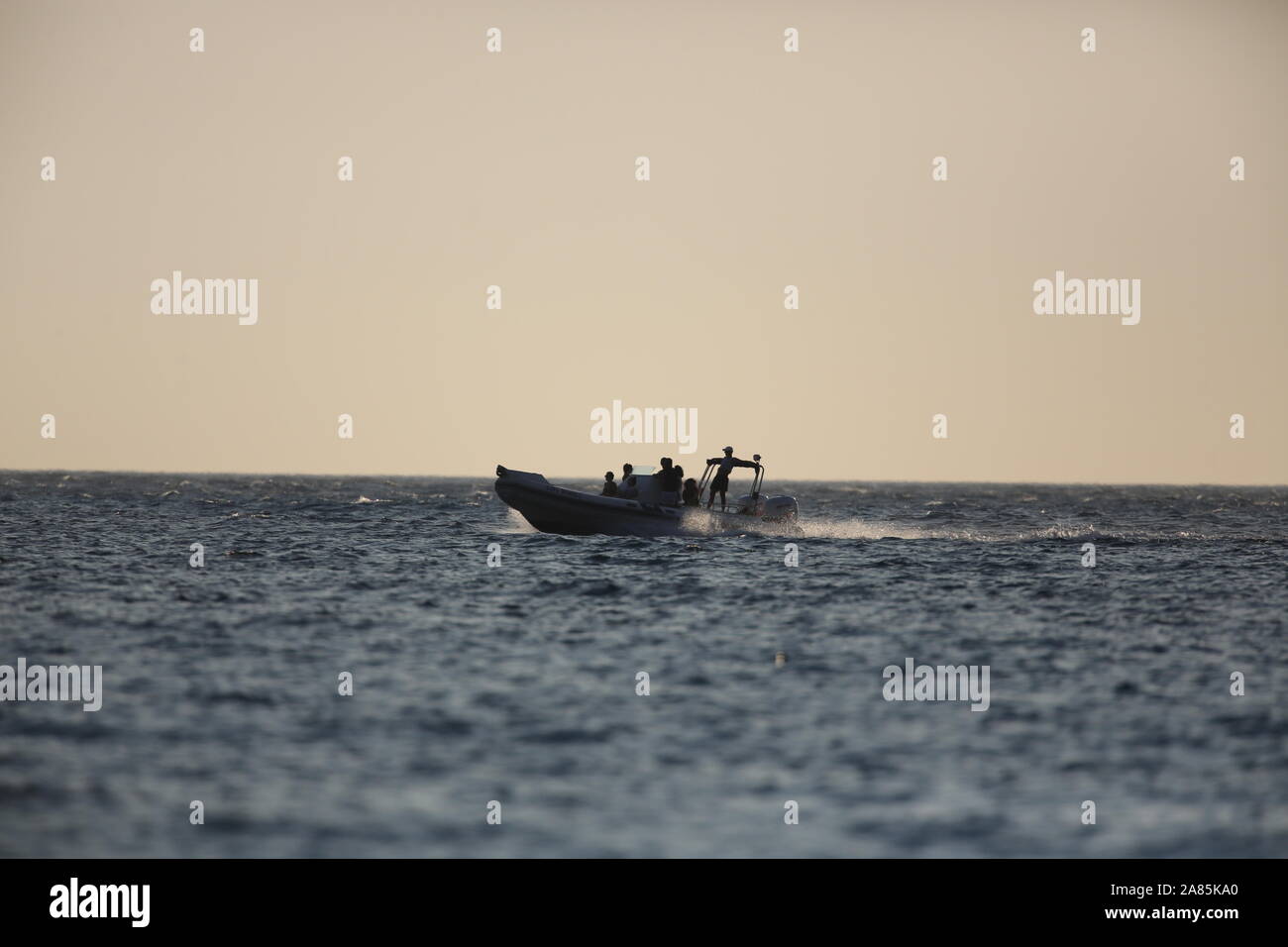 Speedboat Albania Foto Stock