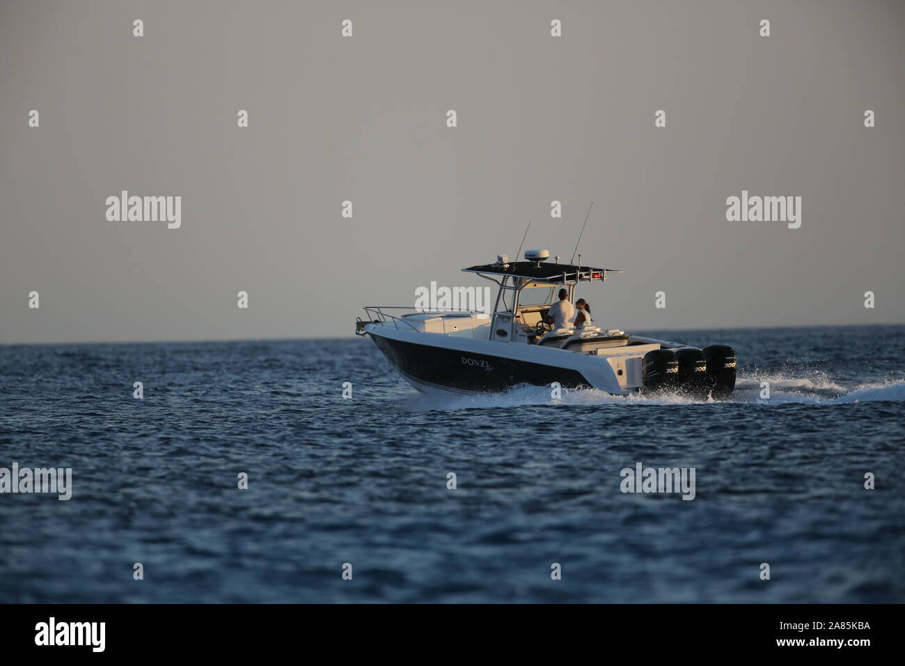 Speedboat Albania Foto Stock