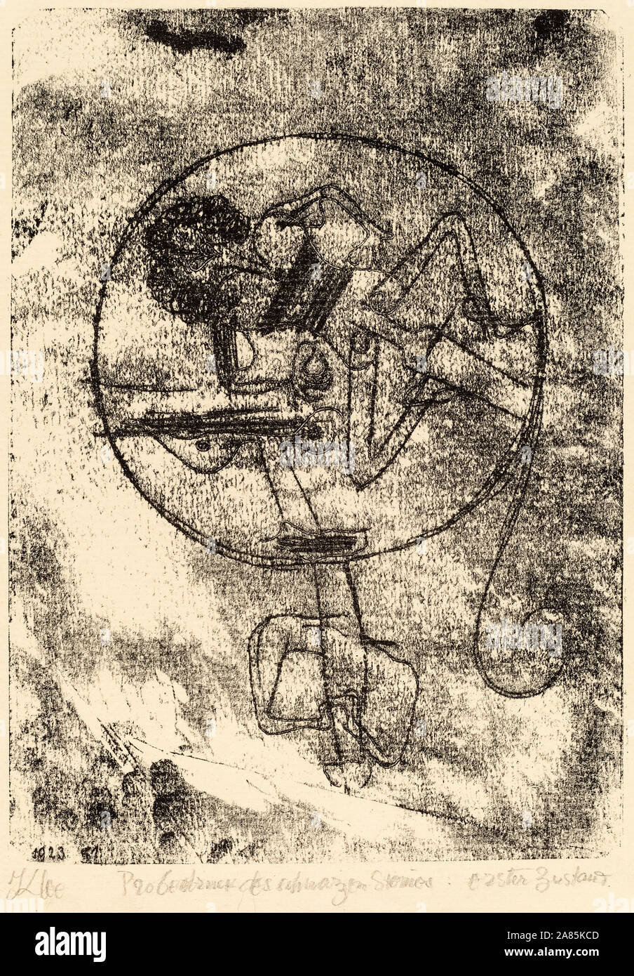 Paul Klee, Der Verliebte, (l'Amato), disegno, 1923 Foto Stock
