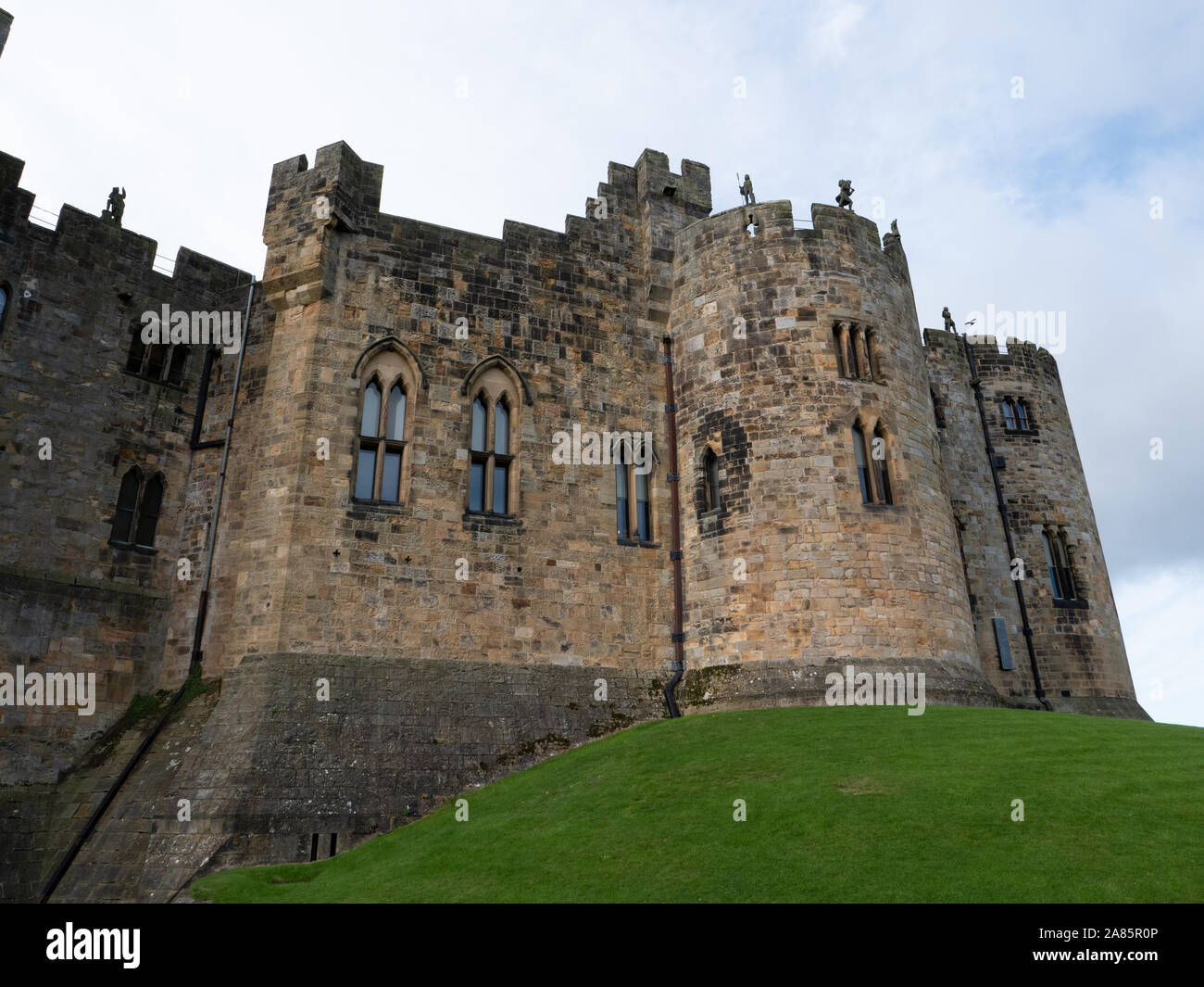 Alnwick Castle, Northumberland, Regno Unito Foto Stock