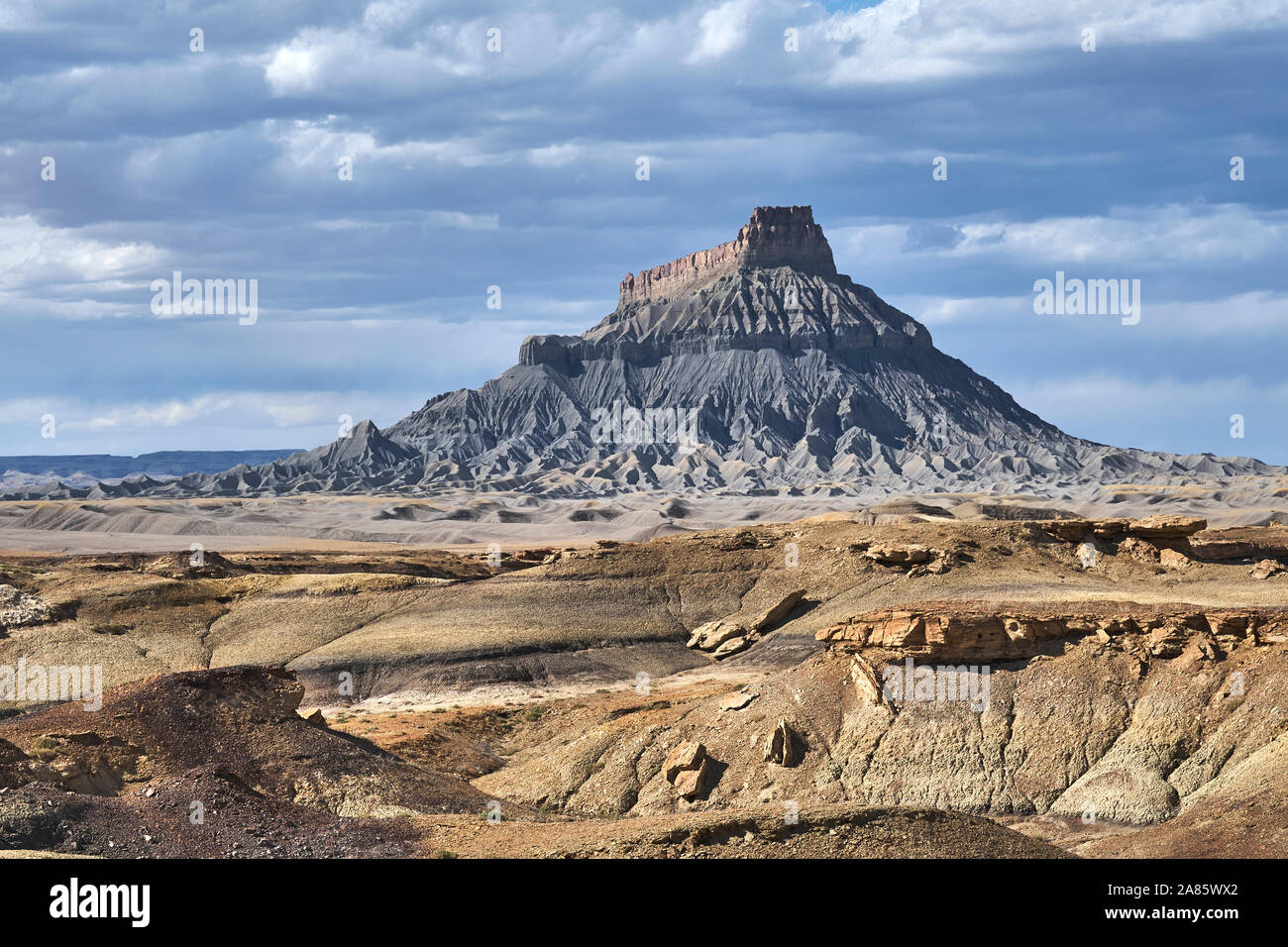 Factory Butte in Utah, Stati Uniti d'America Foto Stock
