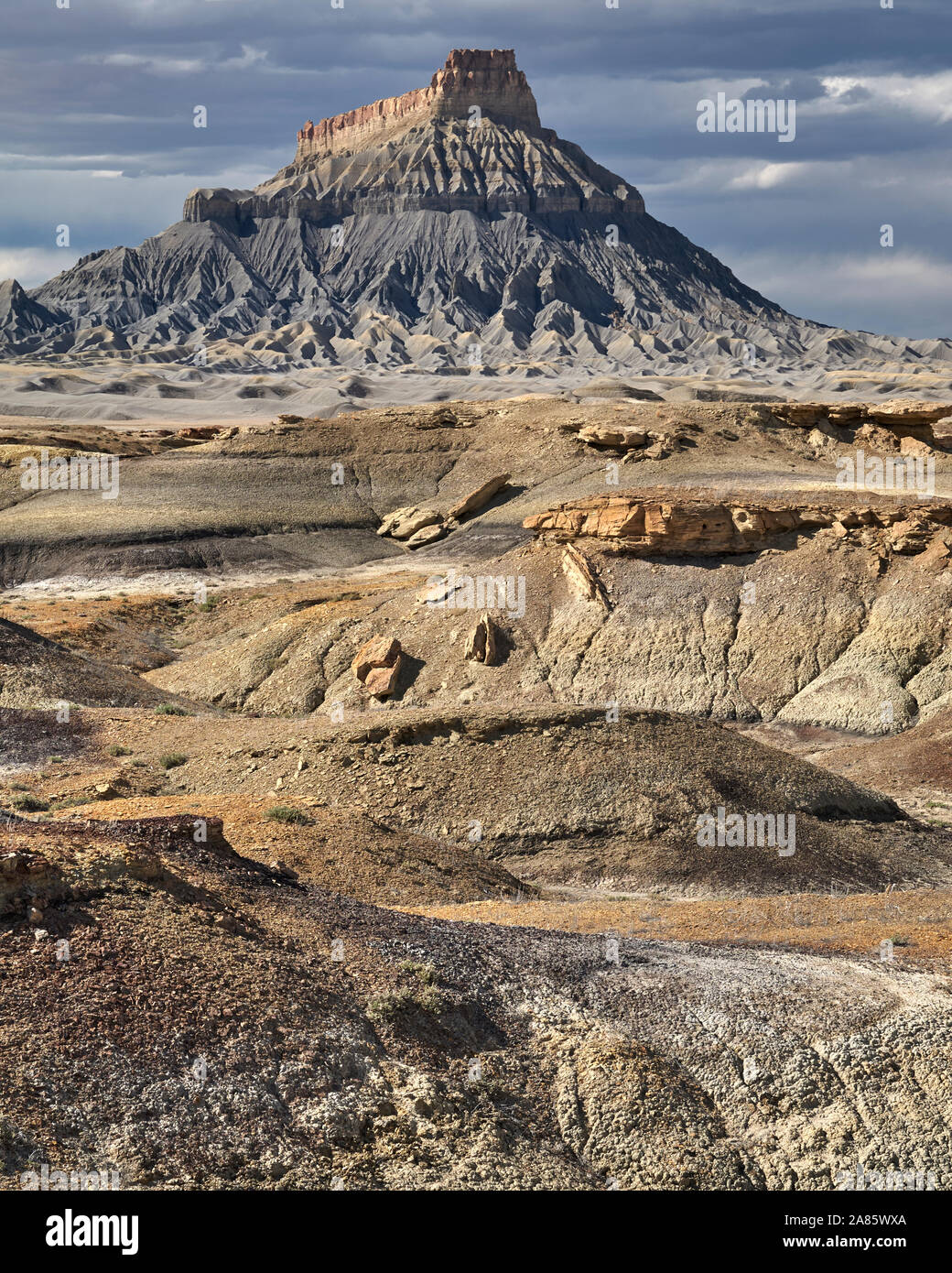 Factory Butte in Utah, Stati Uniti d'America Foto Stock