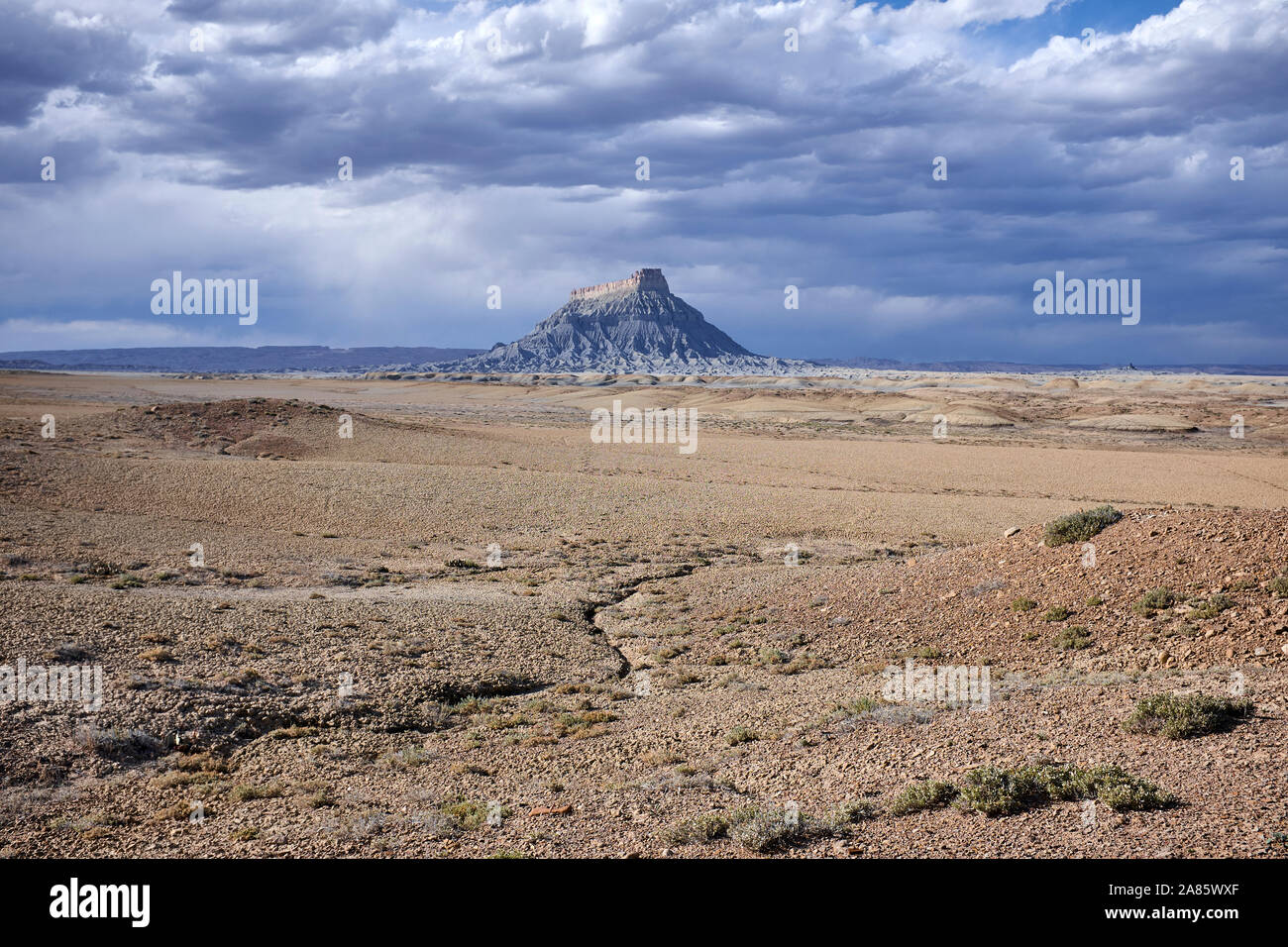 Factory Butte in Utah, Stati Uniti d'America Foto Stock
