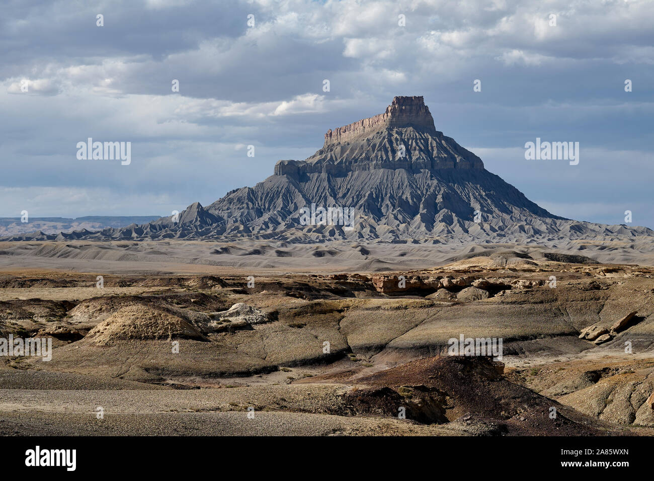 Factory Butte in Utah, Stati Uniti d'America Foto Stock
