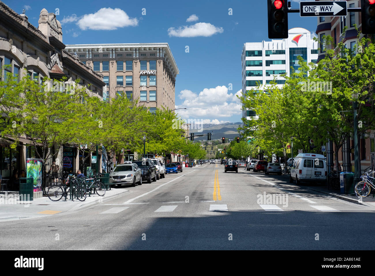Downtown Boise Idaho Foto Stock