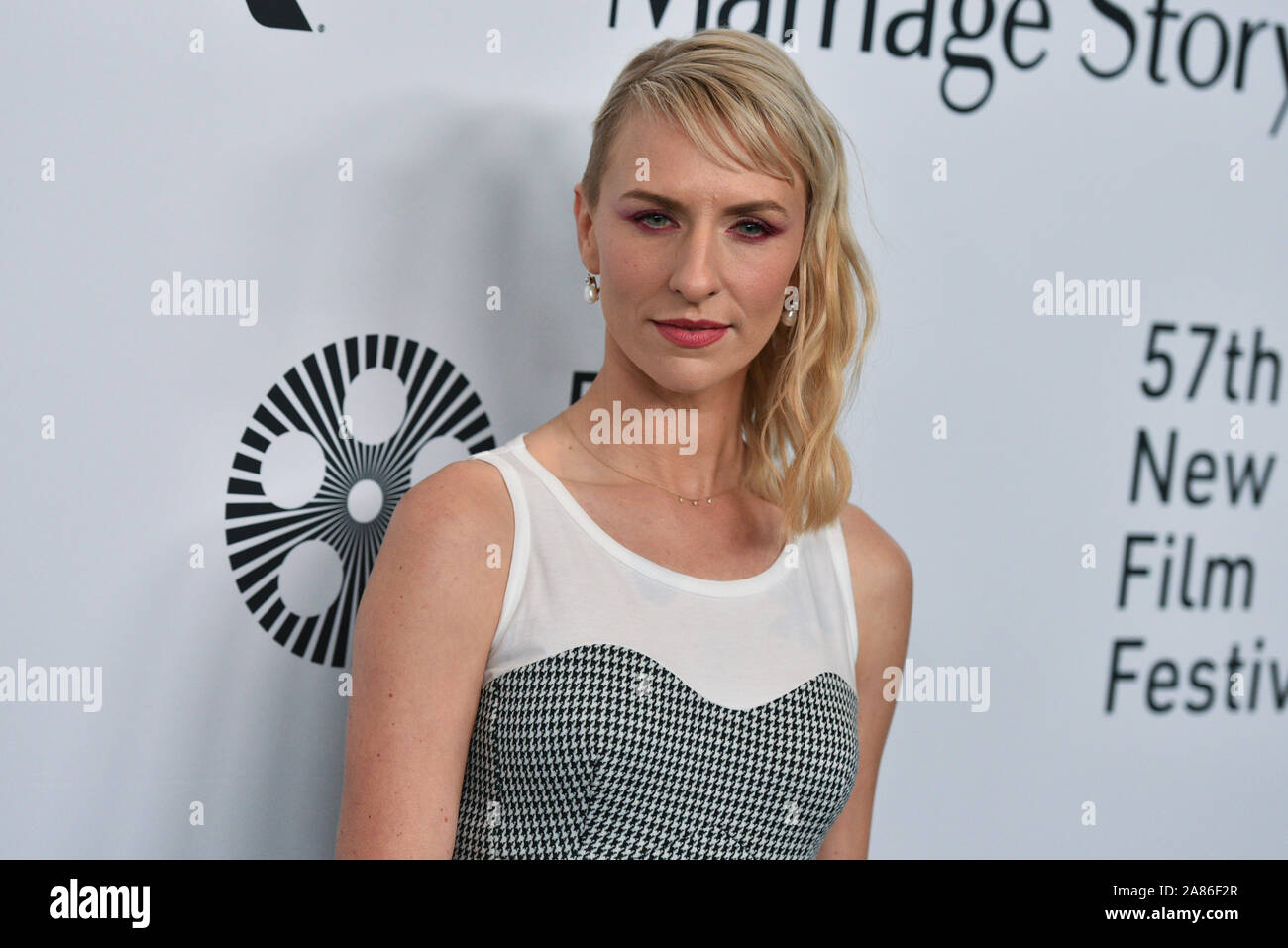 Mickey Sumner. 'Matrimonio Story' premiere del film, arrivi, 57th New York Film Festival, Stati Uniti d'America - 04 Ott 2019 Foto Stock