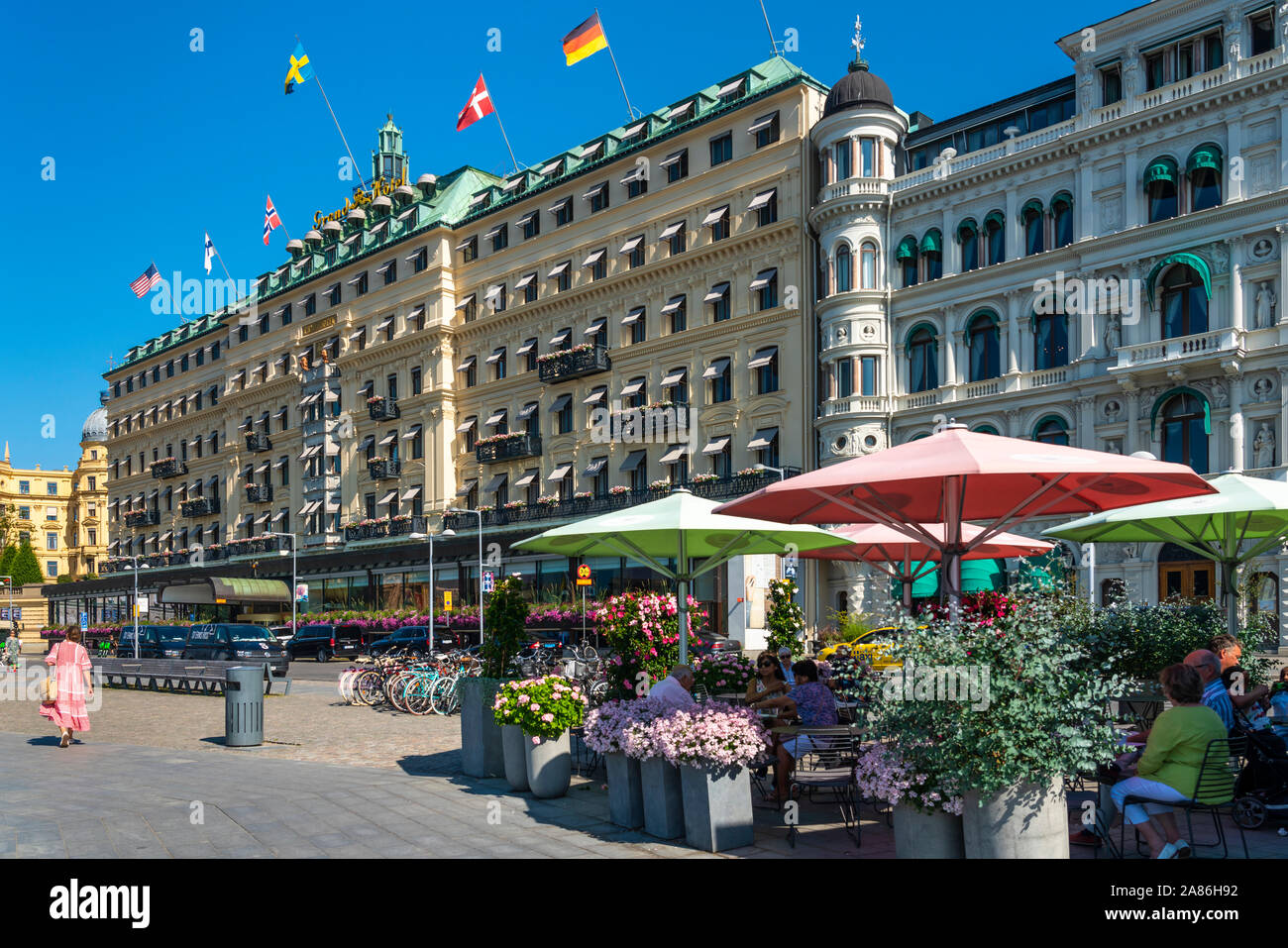 Il Grand Hotel di Stoccolma, Svezia. Foto Stock