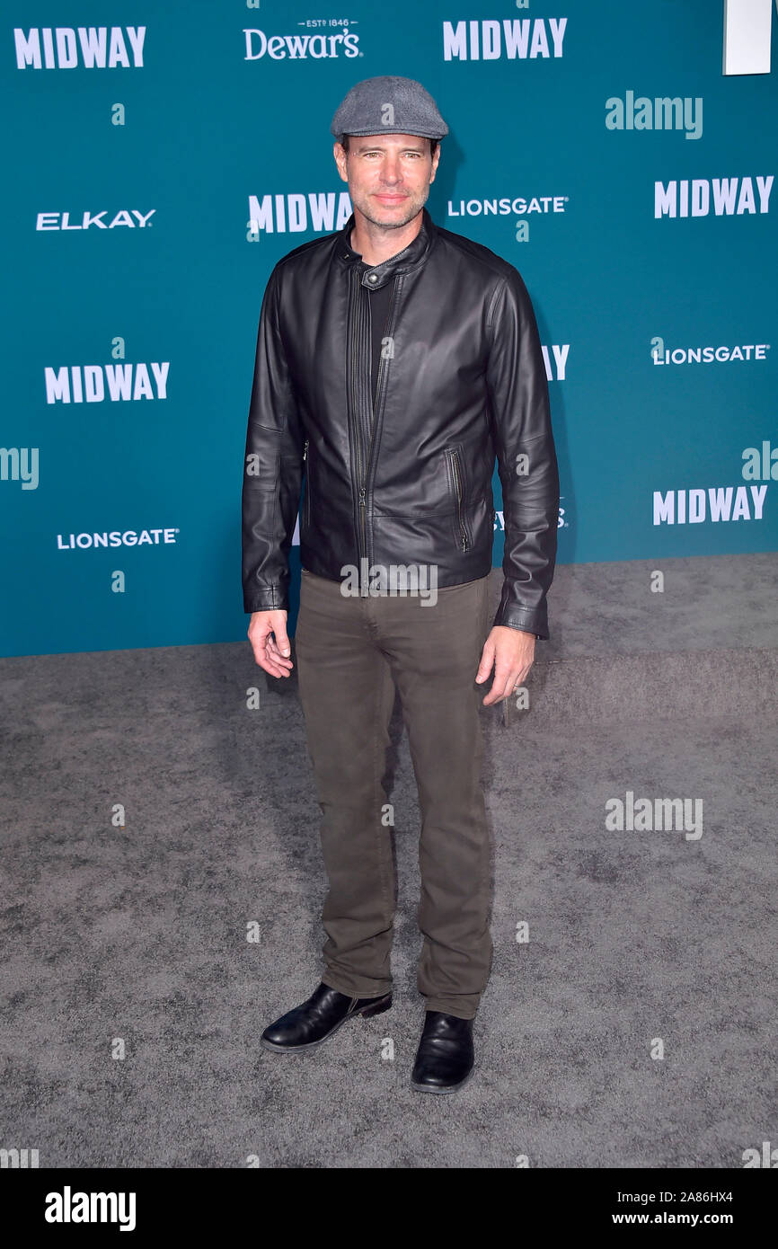 Los Angeles, Stati Uniti d'America. 05 Nov, 2019. Scott Foley frequentando il 'Midway' premiere al Regency Village Theatre nel novembre 05, 2019 a Los Angeles, California Credit: Geisler-Fotopress GmbH/Alamy Live News Foto Stock