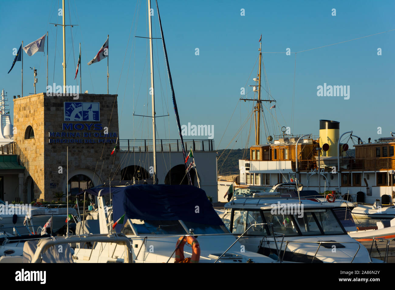 Olbia sardegna, 19 agosto 2019 : ALICIA YACHT VINTAGE yacht costruito nel 1930 Foto Stock