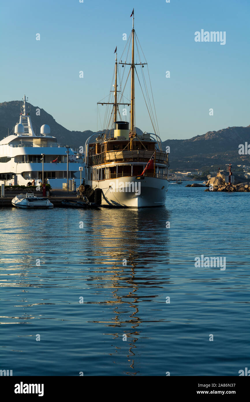 Olbia sardegna, 19 agosto 2019 : ALICIA YACHT VINTAGE yacht costruito nel 1930 Foto Stock