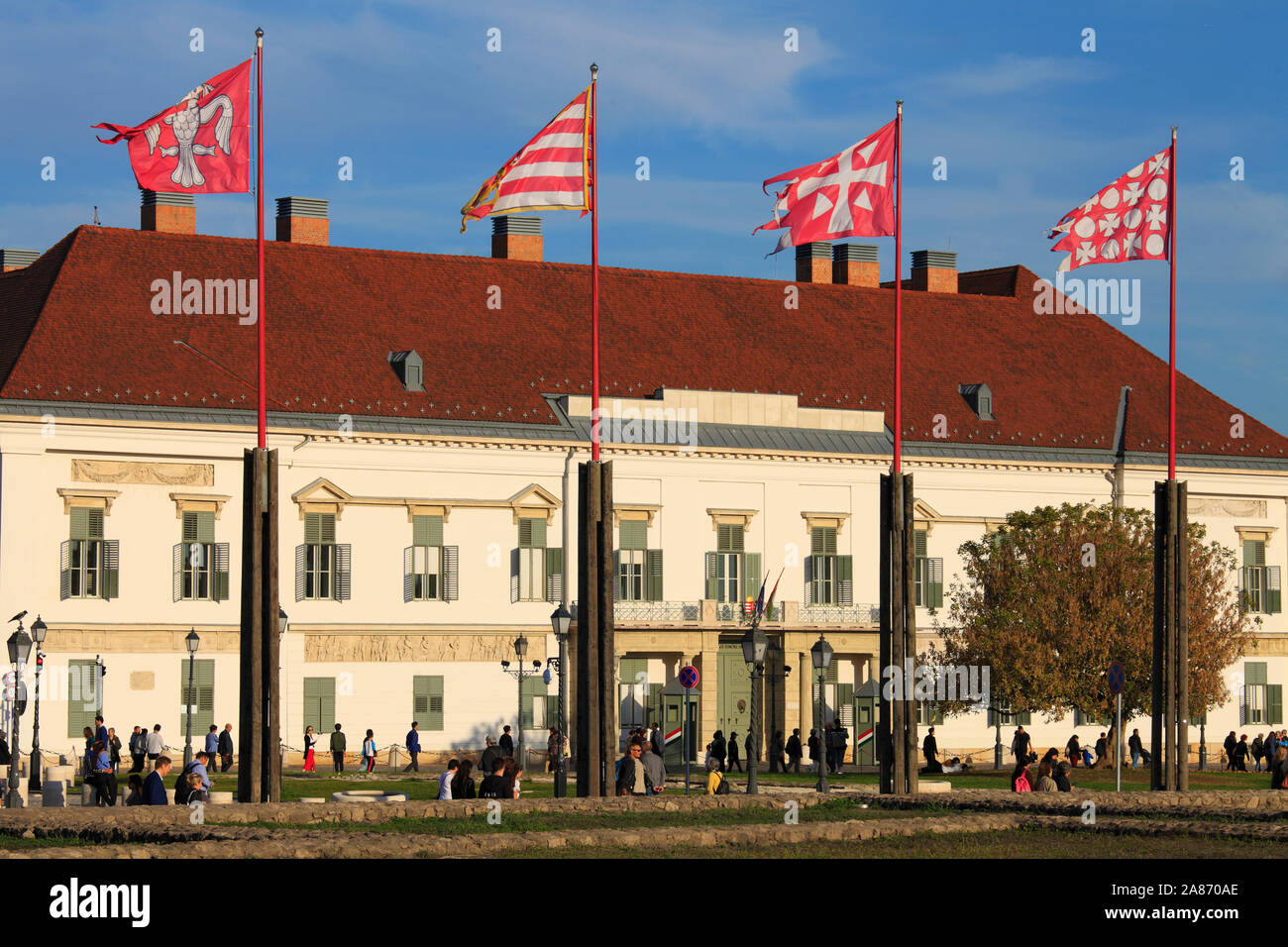 Ungheria; Budapest; Sandor Palace, residenza del Presidente Foto Stock