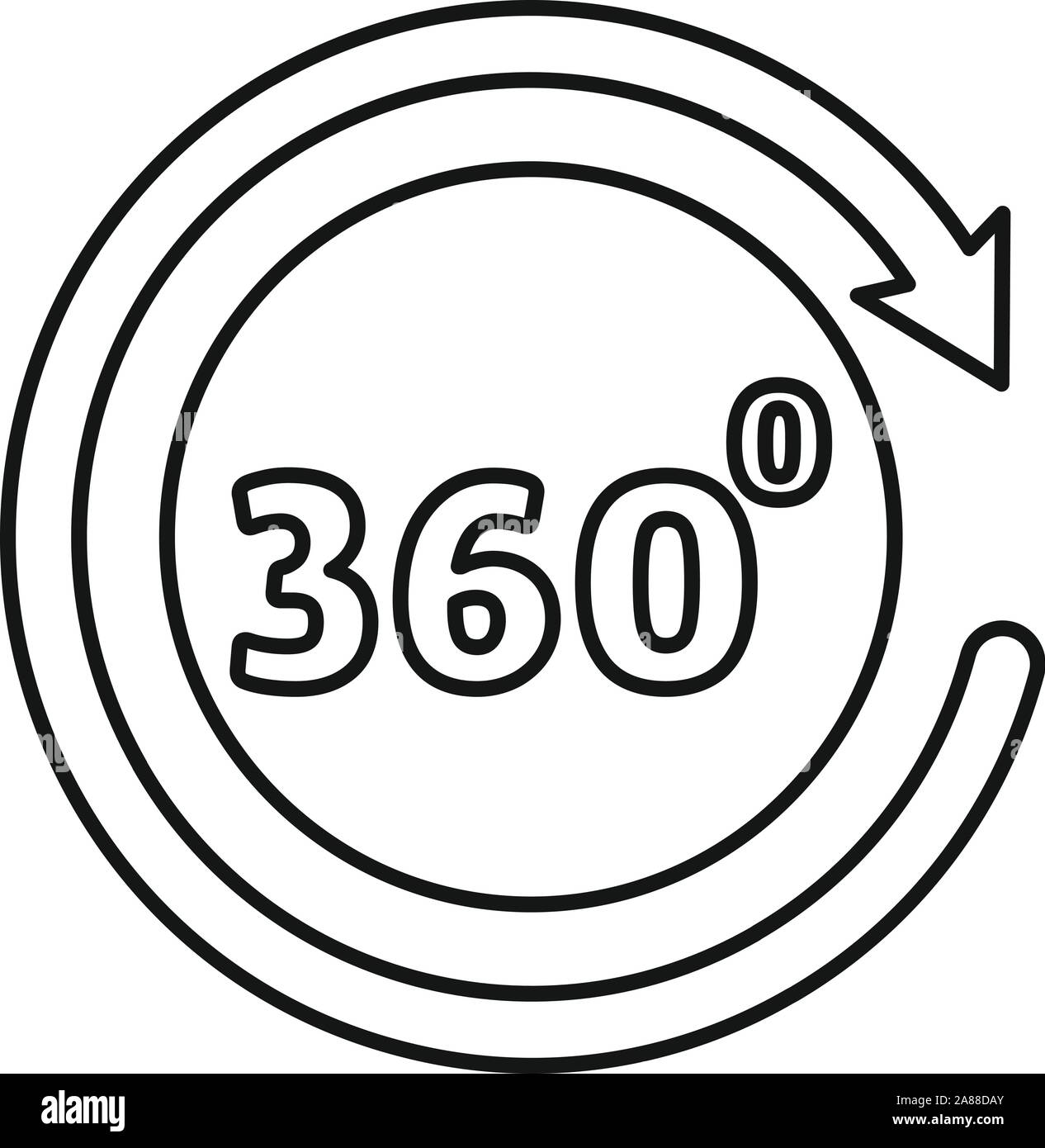 Vr video game icona. Delineare vr video game icona vettoriali per il web design isolato su sfondo bianco Illustrazione Vettoriale