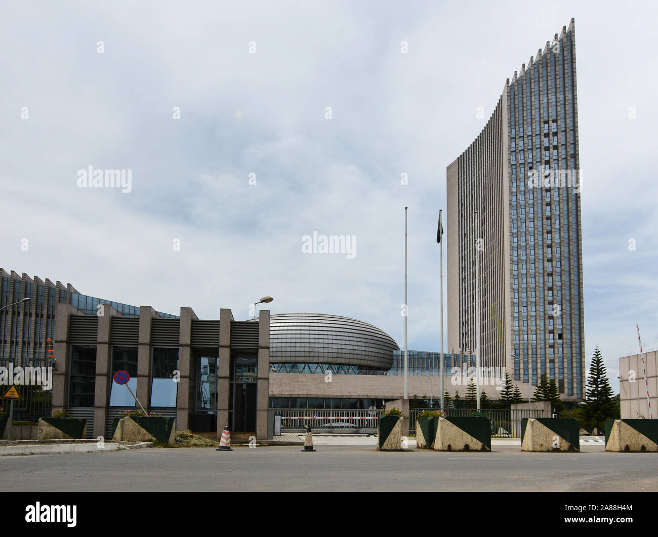 La sede dell Unione africana ad Addis Abeba, Etiopia. Foto Stock