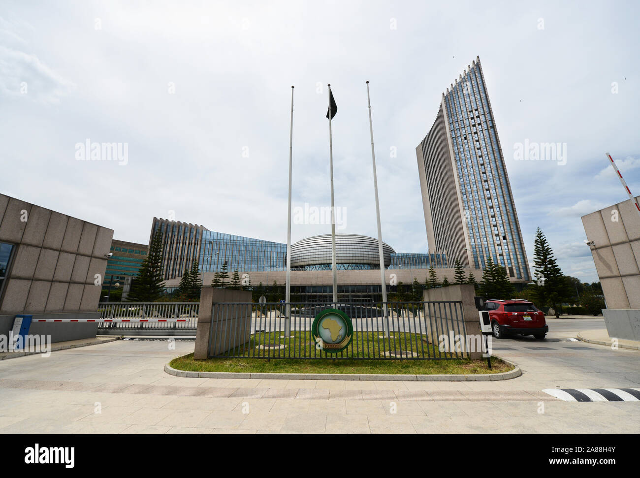 La sede dell Unione africana ad Addis Abeba, Etiopia. Foto Stock
