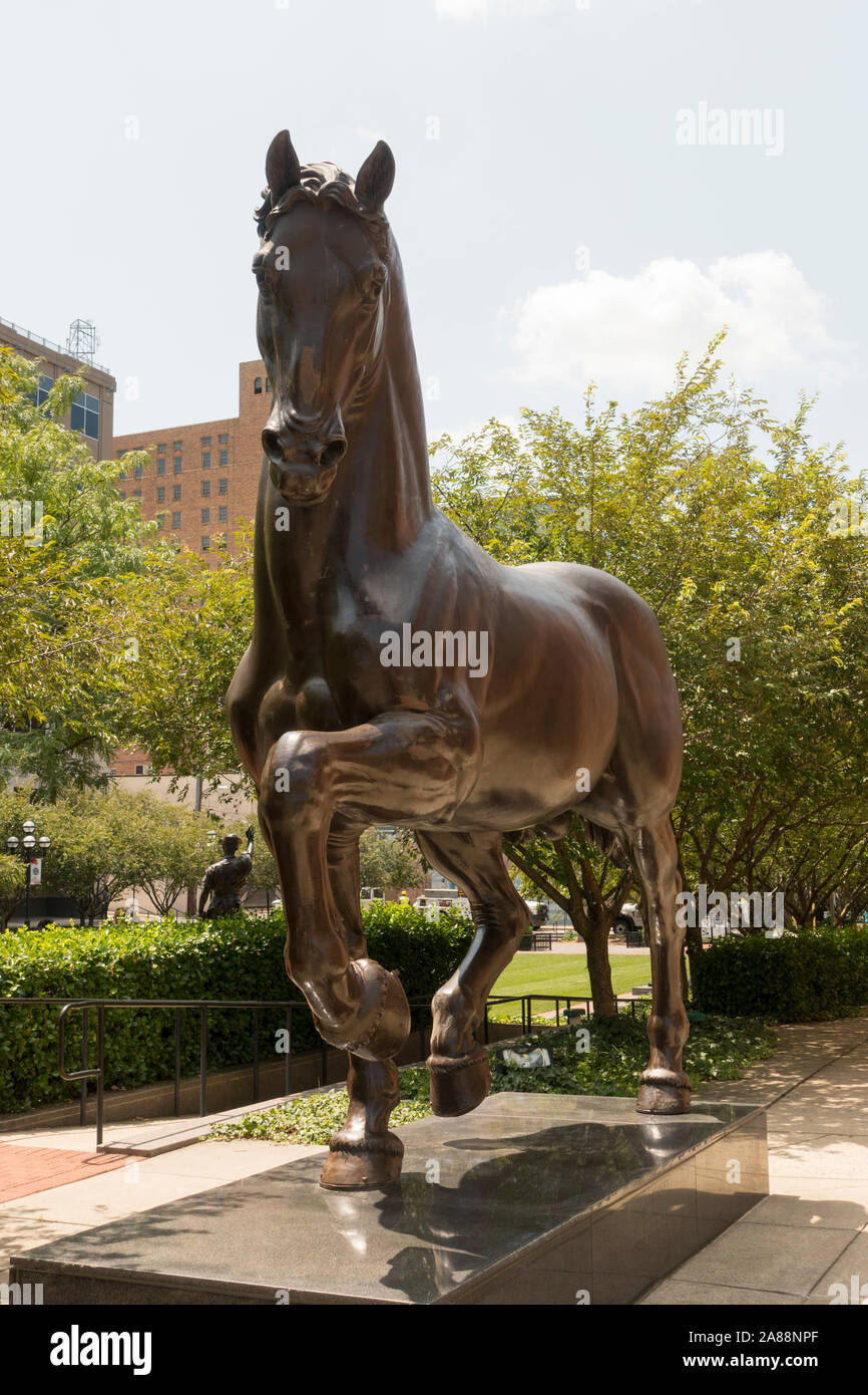 Cavallo di Leonardo scultura Allentown PA Foto Stock