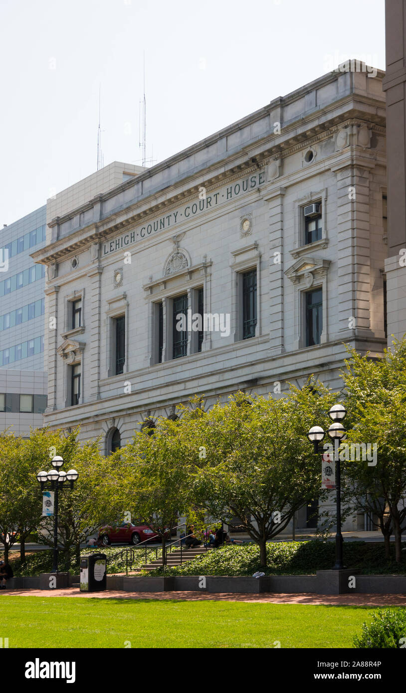 La Lehigh County Courthouse Allentown PA Foto Stock