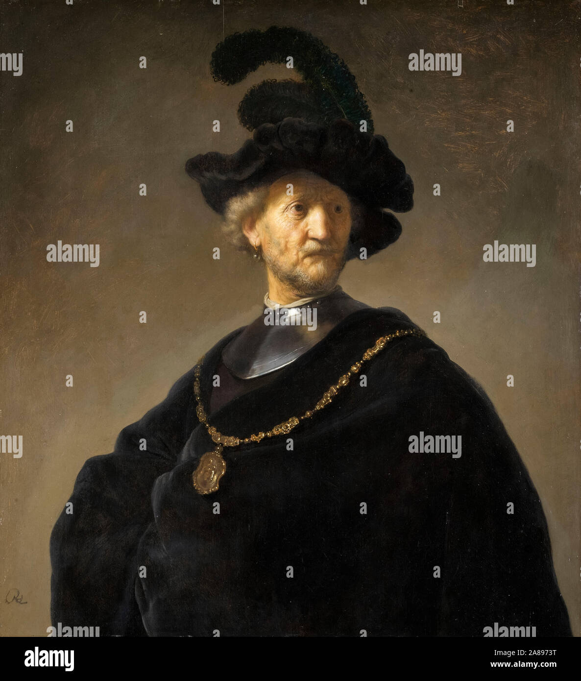 Ritratto di un rembrandt vecchio immagini e fotografie stock ad alta ...