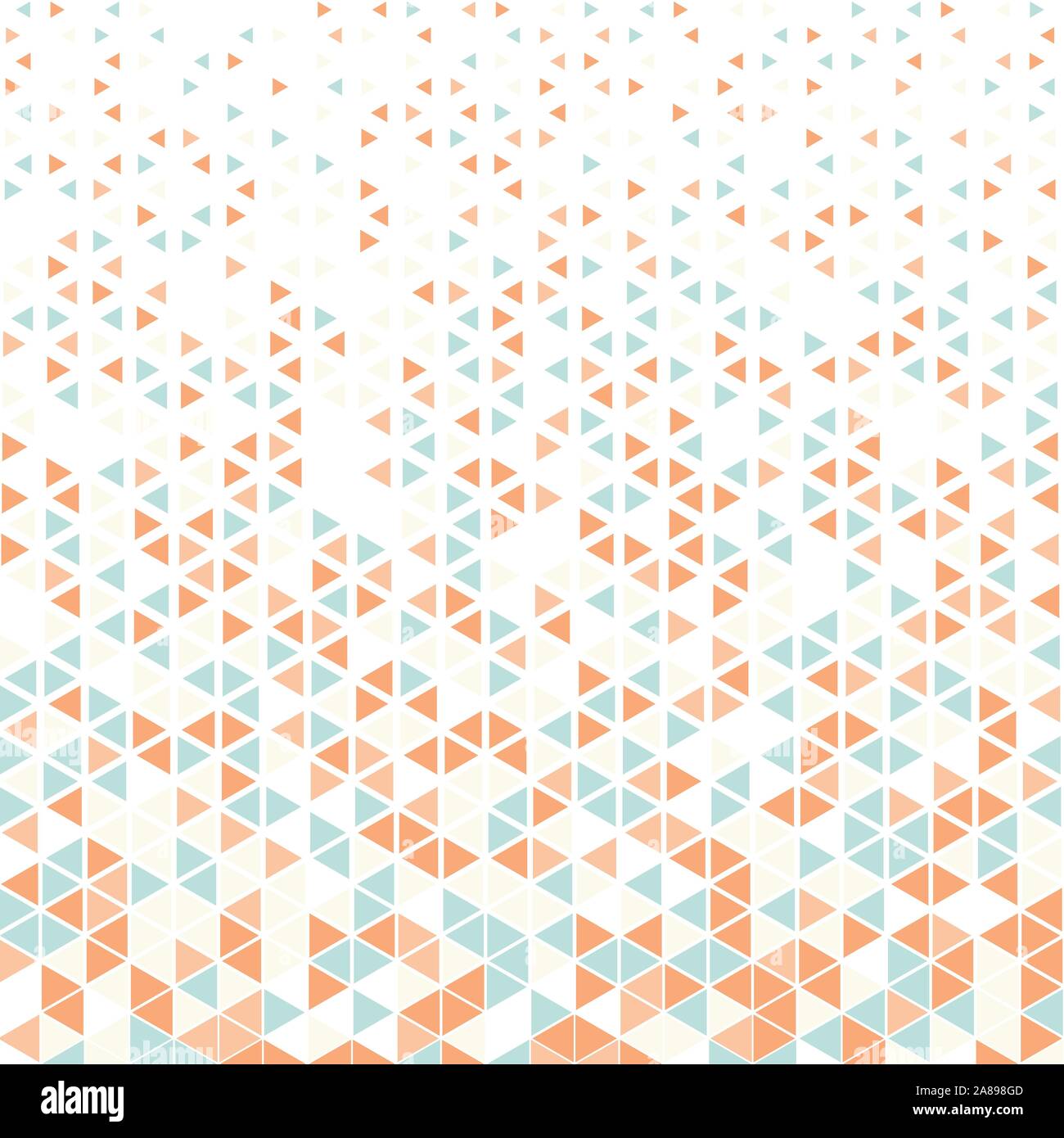 Geometrica astratta color pastello halftone pattern del triangolo. Illustrazione Vettoriale
