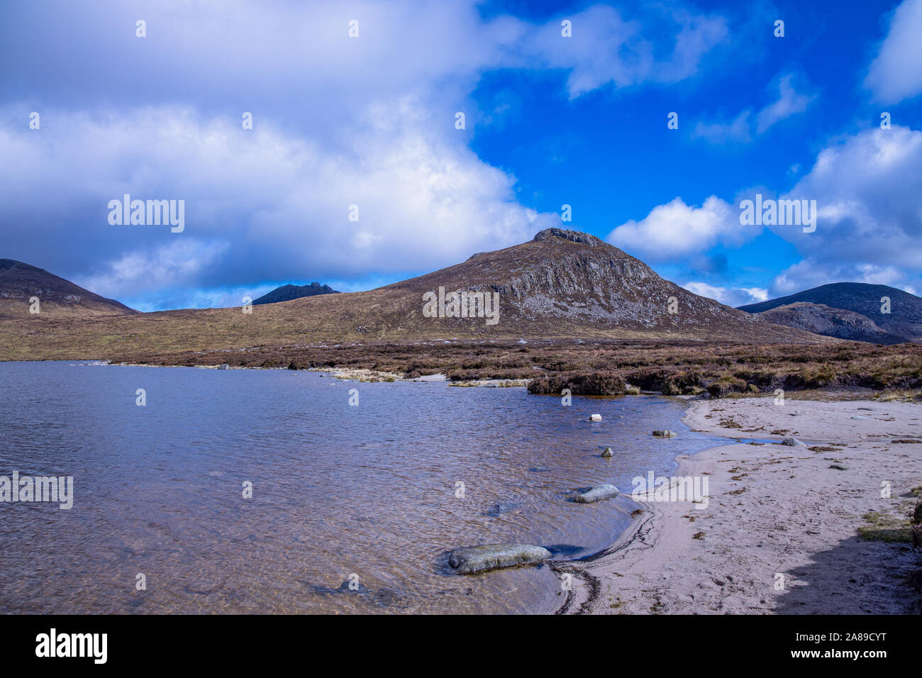 Doan montagna, la Mourne Mountains, County Down, Irlanda del Nord Foto Stock