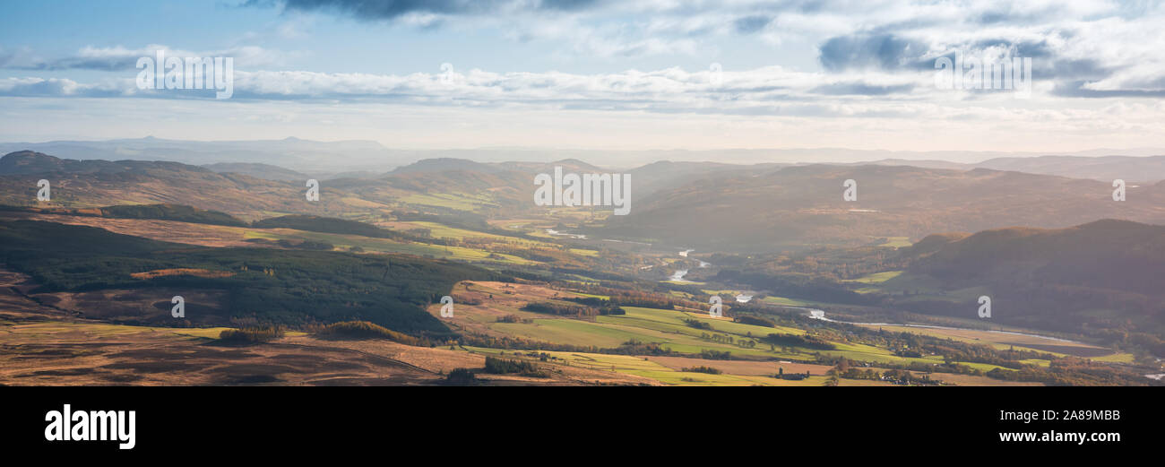 I colori autunnali nelle Highlands, Scozia, Europa Foto Stock