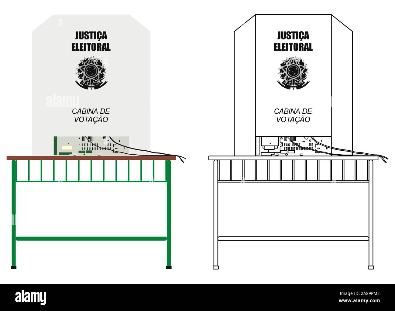 Il brasiliano vota Illustrazione Vettoriale