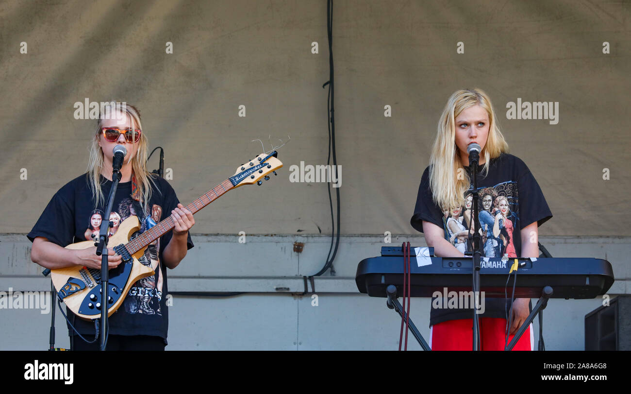 Maustetytöt sul palco di Valli Festival a Helsinki, Finlandia Foto Stock
