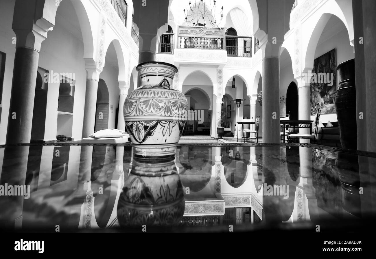 Riad. Marrakech. Il Marocco Foto Stock