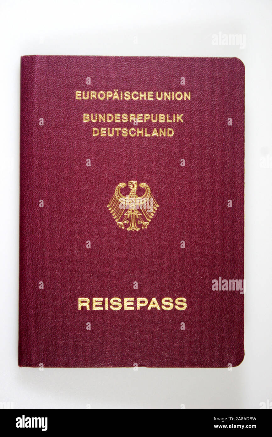Deutscher Reisepass, Europäische Union, Foto Stock