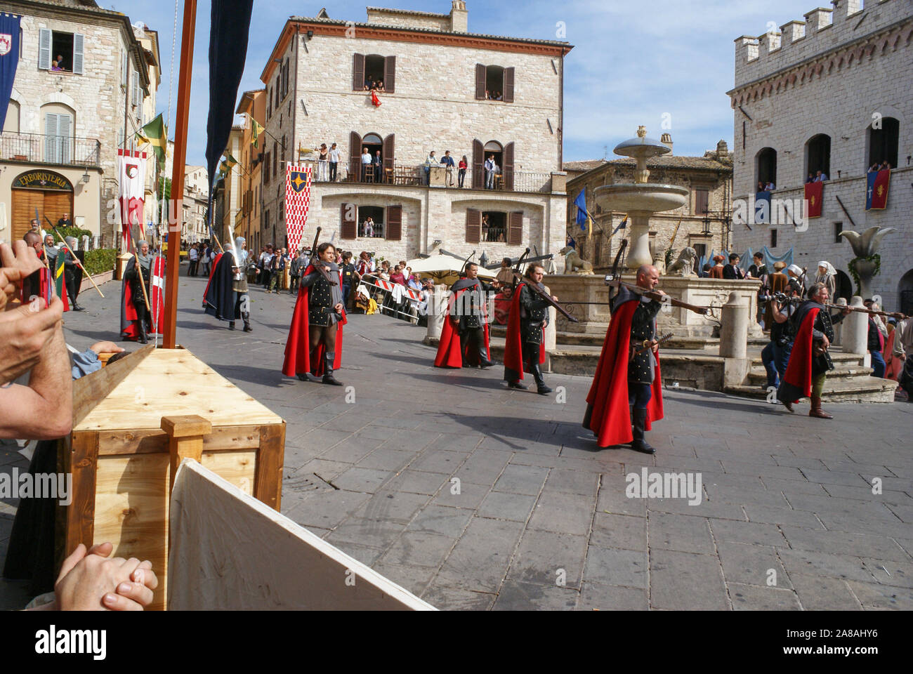 Calendimaggio 2009 - Mittelalterliches Fest di Assisi, Italien, Europa Foto Stock