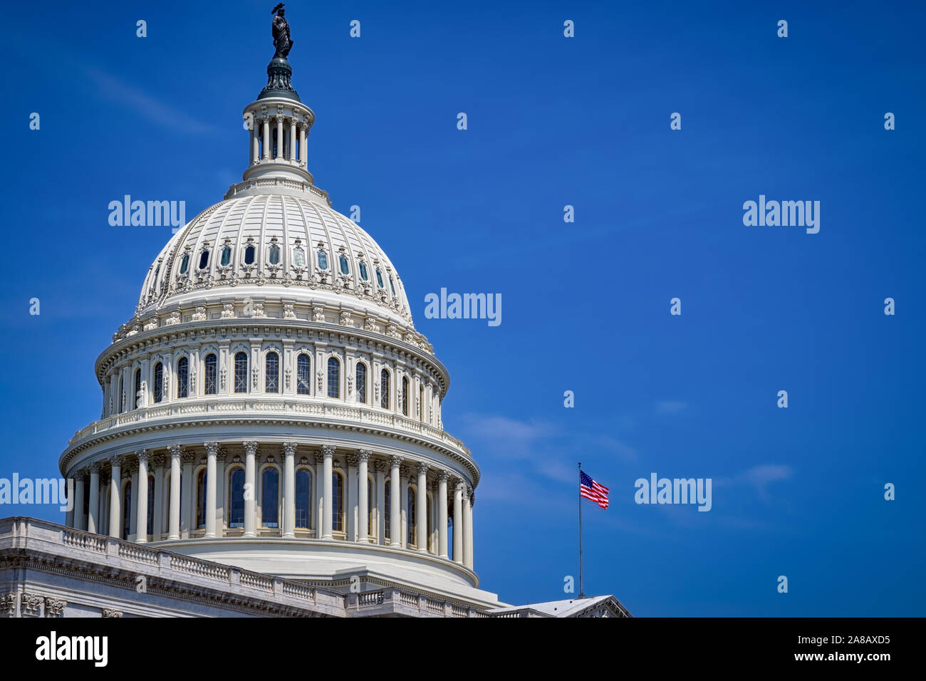 Gli Stati Uniti Campidoglio di Washington DC su un giorno d'estate. Foto Stock