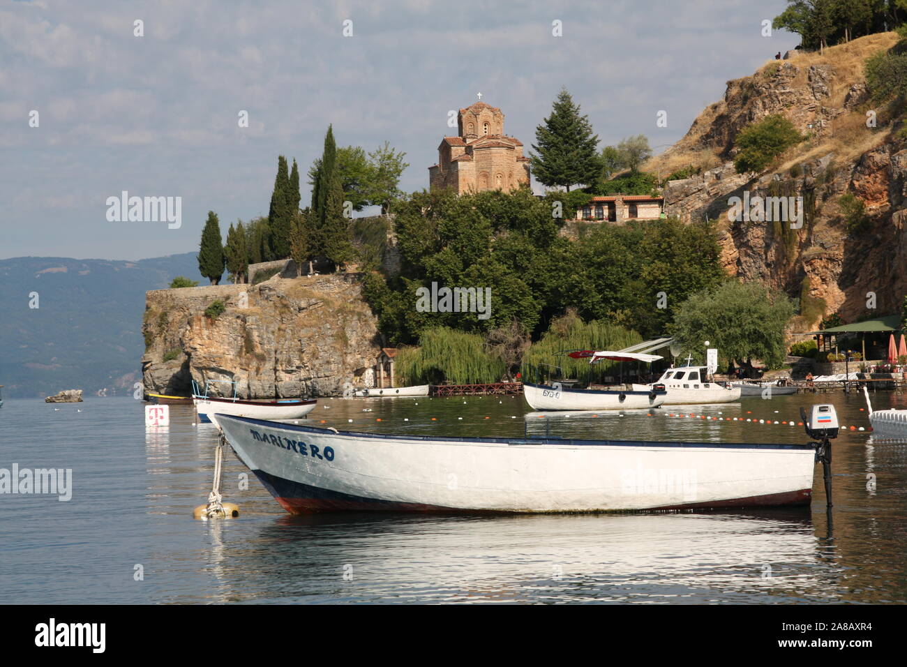 Il lago di Ohrid, Ohrid Macedonia Foto Stock