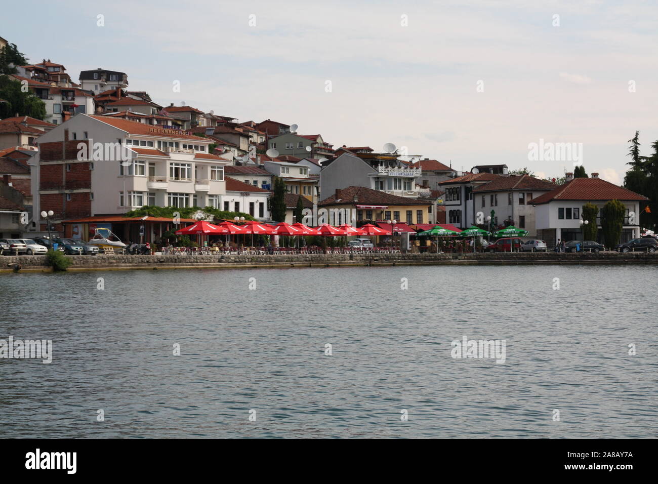 Il lago di Ohrid, Ohrid Macedonia Foto Stock