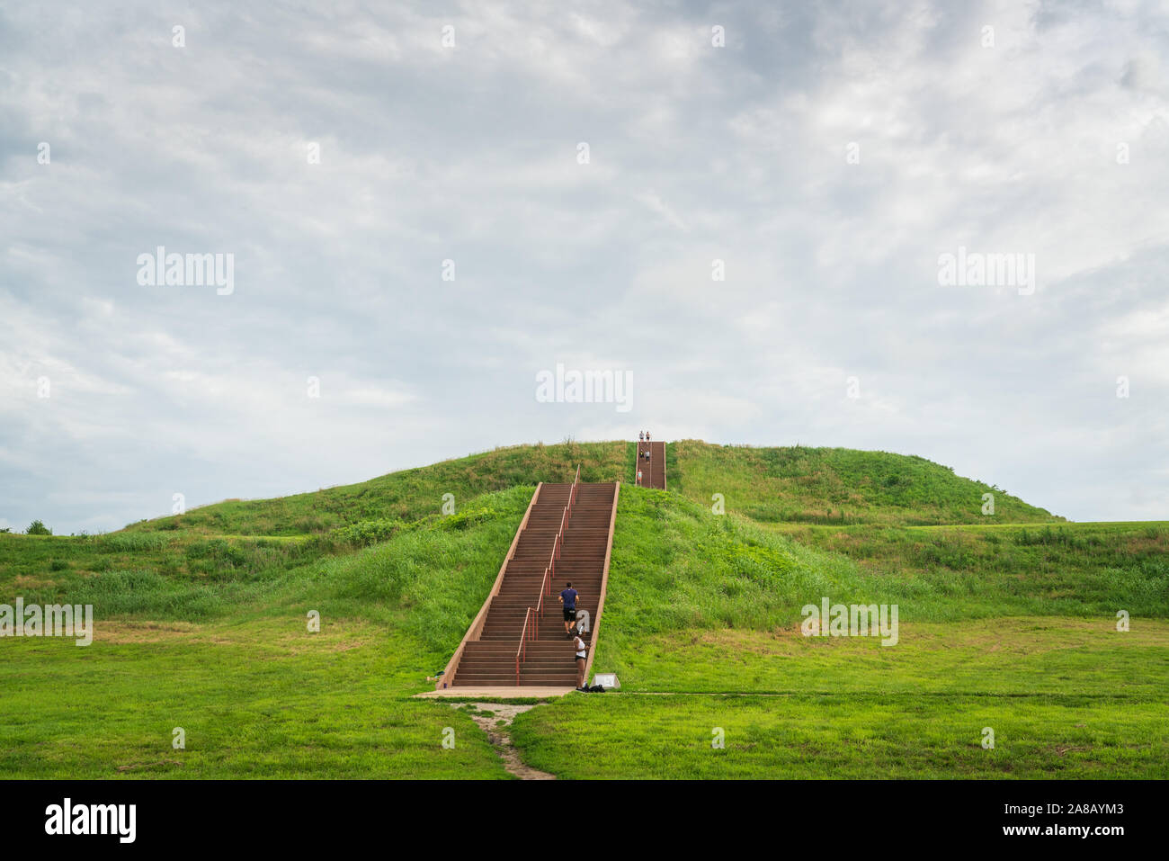 Cahokia Mounds State Historic Site Foto Stock