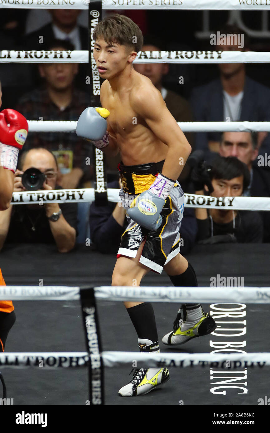 Diventare il unified IBF e WBA Peso gallo campione. 7 Nov, 2019. Naoya Inoue (JPN), 7 novembre 2019 - Pugilato : finale del World Boxing Super Serie - Peso gallo torneo, a Saitama Super Arena, Saitama, Giappone. Inoue ha vinto la lotta per diventare il unified IBF e WBA Peso gallo campione. Credito: YUTAKA AFLO/sport/Alamy Live News Foto Stock