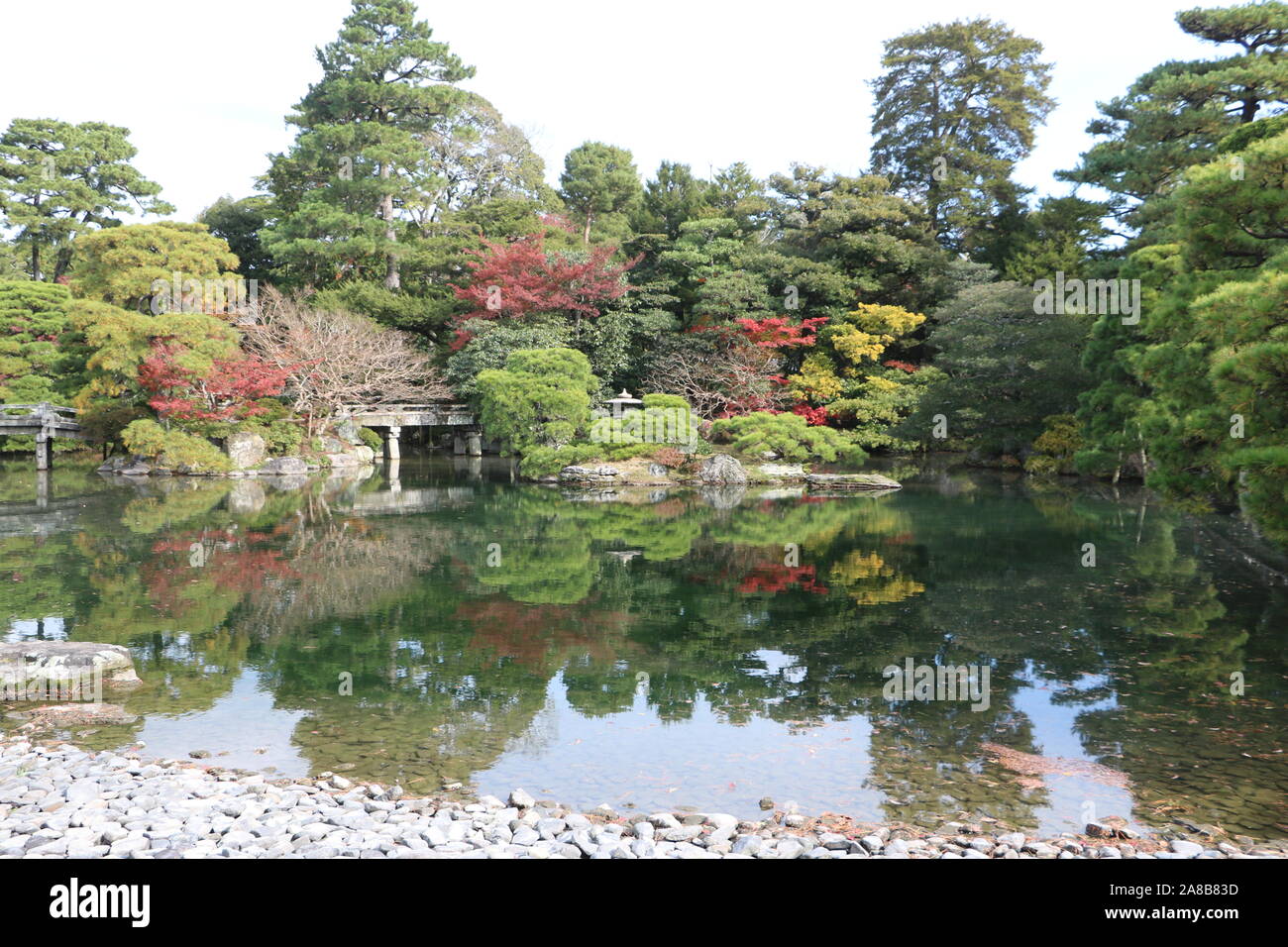 Giapponese Giardino Zen Foto Stock