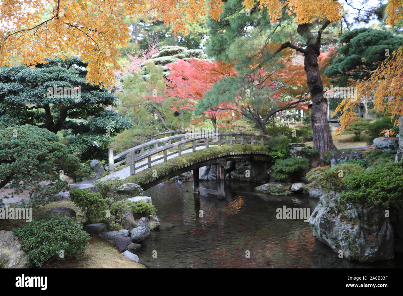 Giapponese Giardino Zen Foto Stock