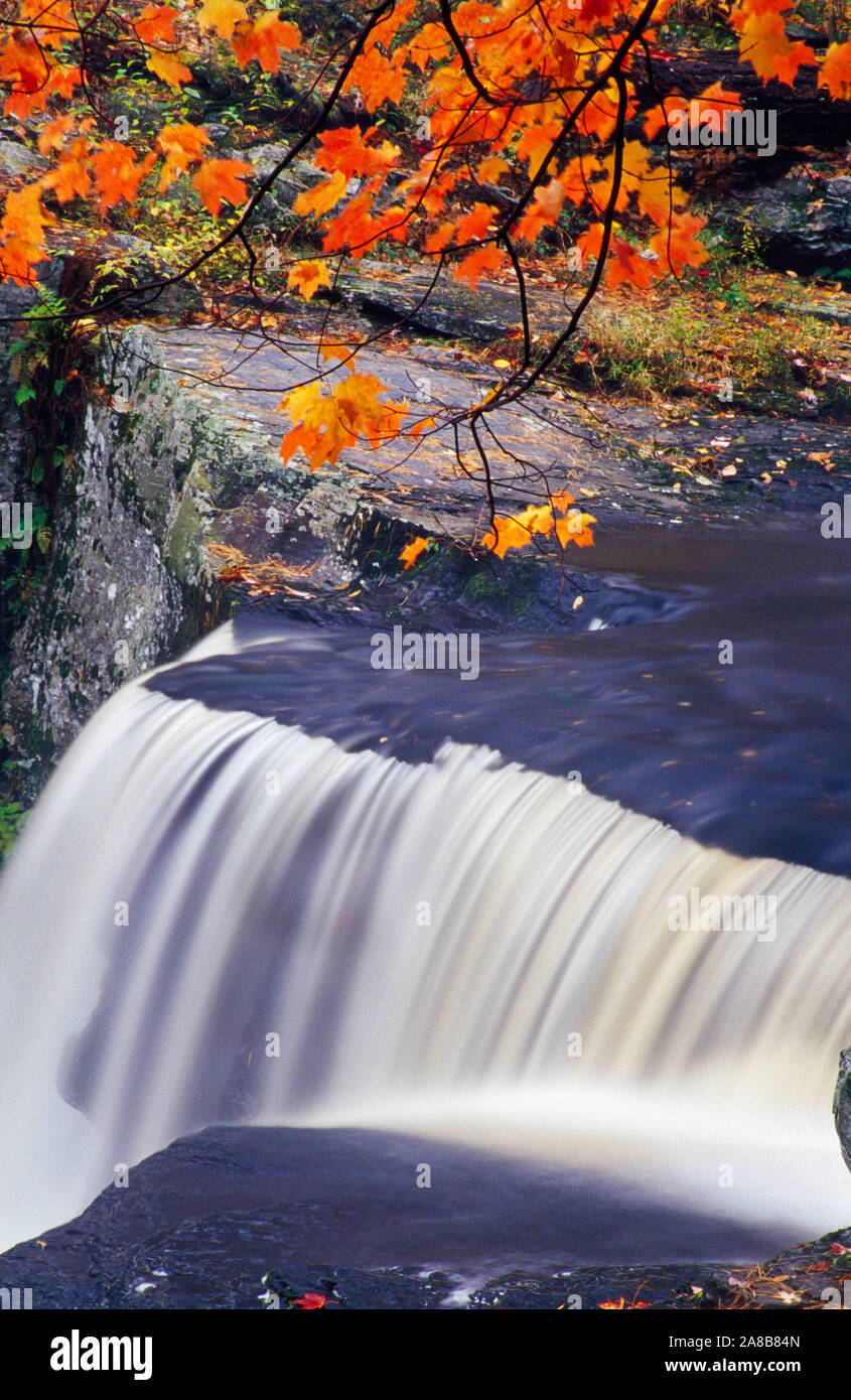 Fulmer cade in autunno autunno, Delaware Water Gap National Recreation Area, Pennsylvania, STATI UNITI D'AMERICA Foto Stock